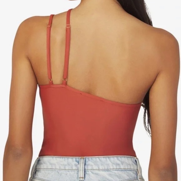 WeWoreWhat Asymmetrical Snap Enclosure Bodysuit - Picture 2 of 5